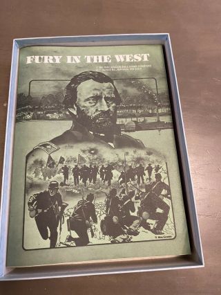 Vintage Avalon Hill Fury In The West Civil War Battle Of Shiloh 3
