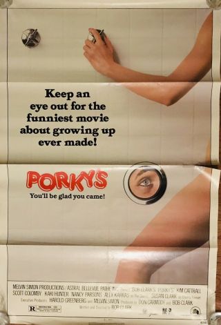 Vintage 1982 Porky’s Movie Theater Poster