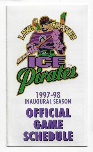 1997 - 98 Lake Charles Ice Pirates Wphl Hockey Schedule
