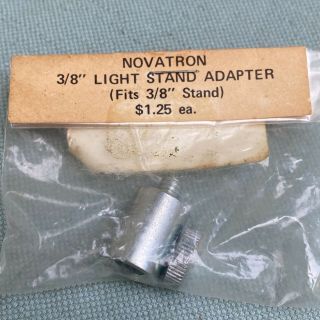 Old Stock Novatron Fits 3/8” Light Stand Adapter Dallas Tx Vintage Camera