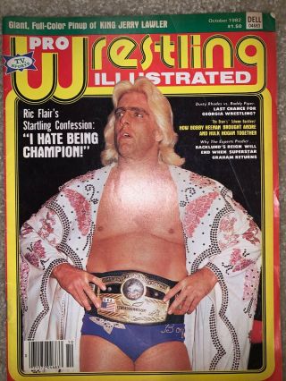 Pro Wrestling Illustrated October 1982 Ric Flair Wwf / Wcw/ Nwa / Ecw / Awa