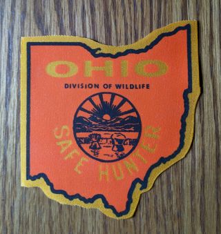 Ohio Division Of Wildlife Safe Hunter Patch