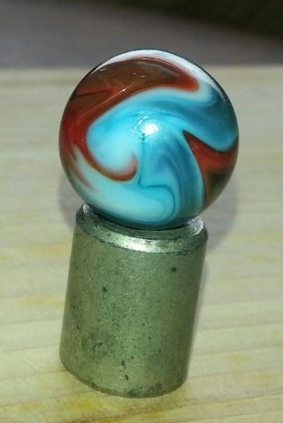 Vintage Peltier Akro Christensen Master Glass Marble.  667 85/128 Inch