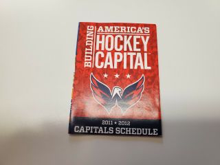 Rs20 Washington Capitals 2011/12 Nhl Hockey Pocket Schedule - Bud Light
