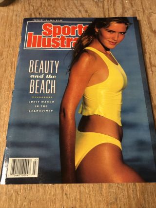 February 12 1990 Judit Masco Grenadines Swimsuit Issue Sports Illustrated Old