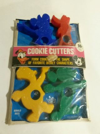 Disney Cookie Cutters Eagle Vintage Christmas Cutter Set 4 Minnie Mickey Donald