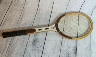 Wilson Jack Kramer Pro Staff Wood White Tennis Racket Vintage 27 "