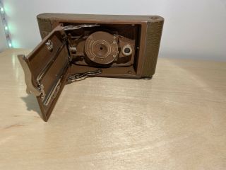 Vintage Eastman Kodak Rainbow Hawk - Eye No.  2 Folding Camera Model C Brown