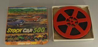 Vintage Castle Films Stock Car 500 Racing Film 5 1/4 "