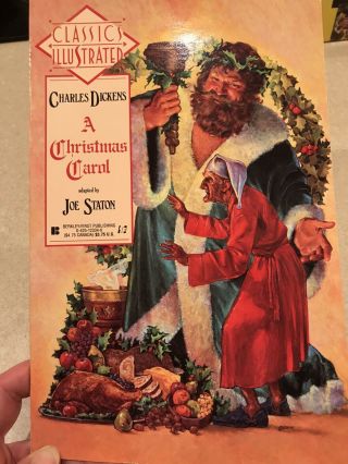 Vtg Classics Illustrated Charles Dickens A Christmas Carol First Eddition 1990