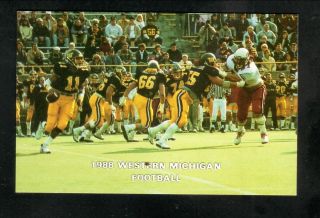 Western Michigan Broncos - - 1988 Football Pocket Schedule - - Wkmi/mcdonald 