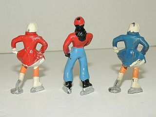 Vintage Manoil Barclay Winter Sports Lead Toy Figures all Skaters 2