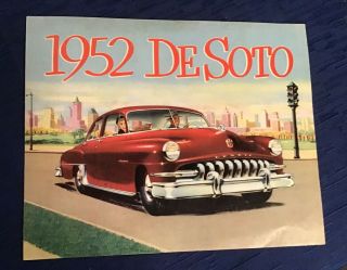Salesman Brochure Desoto 1952
