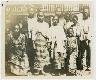 Vintage Photograph 1927 Philippines Zamboanga Moro Native Dancers Large Photo