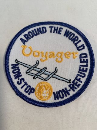 Voyager Around The World Non - Stop Non - Refueled Souvenir Patch