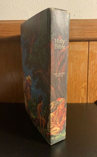 Vintage Rainbow Bible Rare Edition Illustrated Youth HTF Forward Charles Ryrie P 2