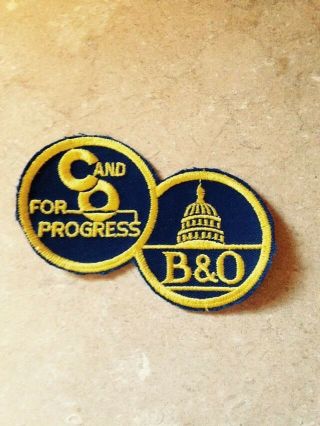 C And O For Progess/ B&o Rr Sew On Patch