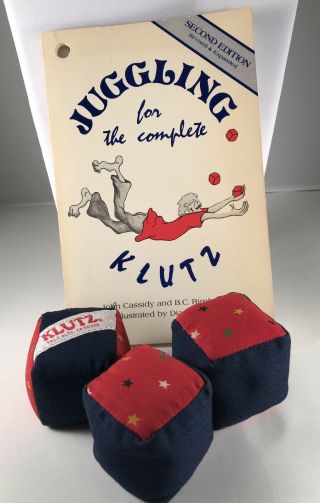 Juggling For The Complete Klutz,  2nd Edition Vintage Paperback,  With Bean Balls