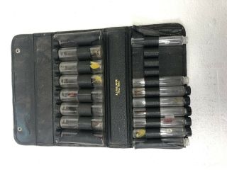 Vintage Fly Fishing Kit W/glass Vials