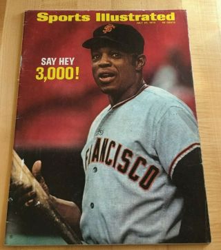 Willie Mays 3,  000th Hit - - - - - - - - - - - Sports Illustrated July 27,  1970