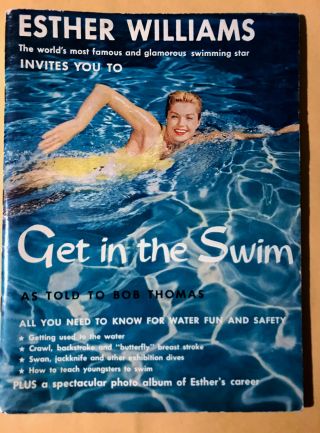 Vintage 1957 Get In The Swim With Ester Williams Swimming Star Book