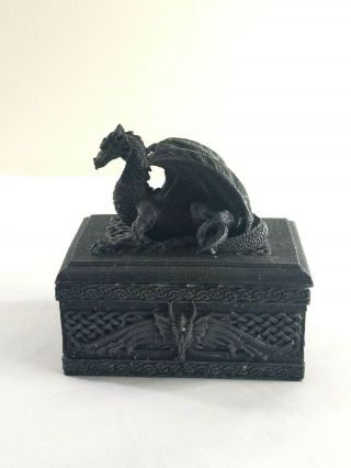 Vintage Pacific Gift Wear Design Medieval Dragon Trinket Jewelry Box Gift