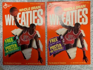 Michael Jordan Wheaties Collectible Poster Part B And C In