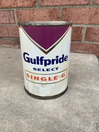 Vintage Gulfpride Quart Oil Can - 1950’s