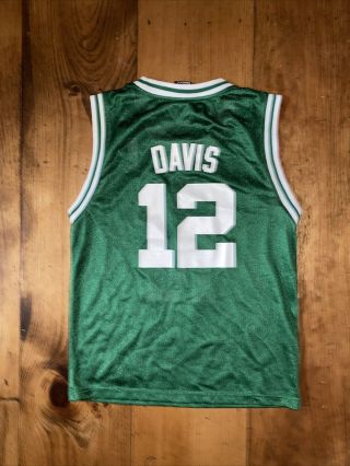 Vtg Ricky Davis Boston Celtics Reebok Nba Youth Medium (10 - 12) Green Jersey