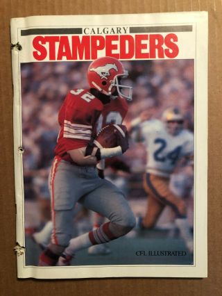 1980 Cfl Football Playoff Program: Saskatchewan At Calgary Stampeders,  Nov 2
