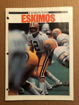 1980 Cfl Football Playoff Program: Edmonton Eskimos At Calgary Stampeders,  Sep 1