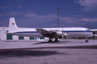 35 Mm Slide Aircraft/plane/airlines Aerochargo Dc - 7c 45208 1991 P1305