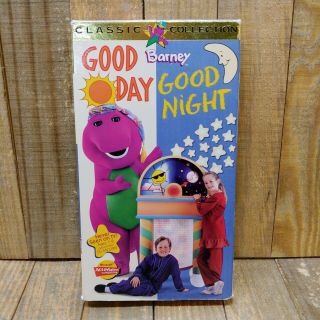 Barney - Good Day,  Good Night (vhs,  1997) Vintage Collectible