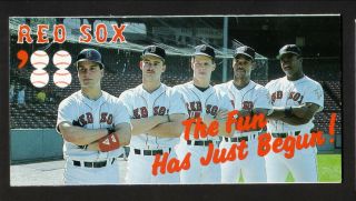 Boston Red Sox - - Ellis Burks - - Mike Greenwell - - 1988 Schedule - - Guaranty - First Bank
