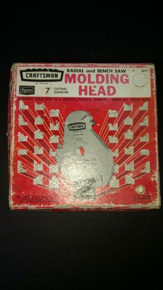 Vintage Craftsman 9 - 3214 Molding Head For Table Saws & Radial Arm Saws