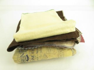 7 Vintage Gently Polishing Cloths For Sterling Silver