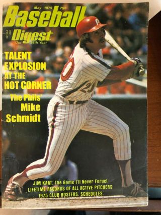 1975 Baseball Digest - Philadelphia Phillies Mike Schmidt No Label