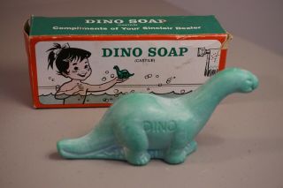 Vintage Sinclair Oil Gasoline Co Dino Soap Castile Promotional Item 1960 