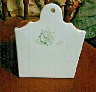 Vintage California Cleminsons Wall Hanging Salt Box Hand Painted 2