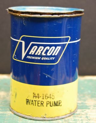 Vintage Varcon Water Pump Grease Can 1 Lb