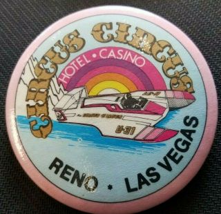 Miss Circus Circus U - 31 Hydroplane Buttons Pink Border 3 - Point 2 - For - 1 Price