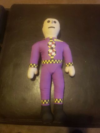 Rare Vintage Purple Ace 1992 Crash Test Dummy Plush Doll Figure Safety Toy