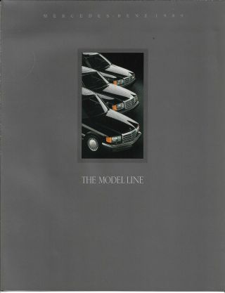 Automobile Brochure 1989 Mercedes Full Line