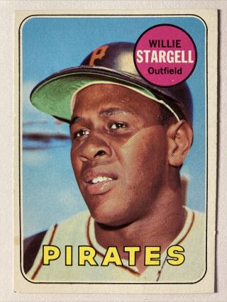 1969 Topps 545 Willie Stargell ⚾️ Card.  Hof Pittsburgh Pirates