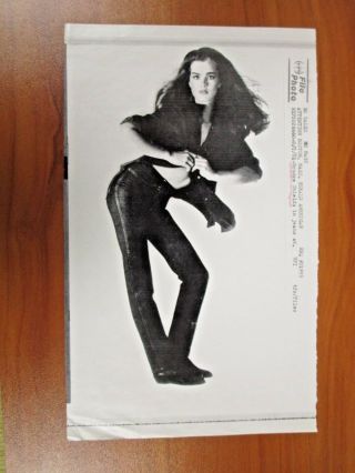 Vintage Ap Wire Press Photo Actress Brooke Shields,  Calvin Klein Jeans Ad 3