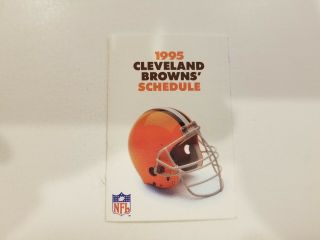 Cleveland Browns 1995 Nfl Football Pocket Schedule - Ohio Lottery