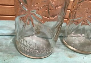 3 Vintage 50th Anniversary Star Burst Anchor Hocking Jelly Jar Juice Glass 3