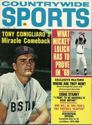 1969 Countrywide Sports Boston Red Sox Tony Conigliaro Tigers Mickey Lolich Nfl