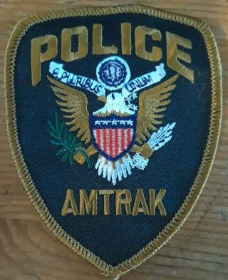 Amtrak Police Patch - Usa Railroad Railway Train Law Enforcement