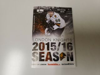 Rs20 London Knights 2015/16 Minor Hockey Pocket Schedule - Toyotatown